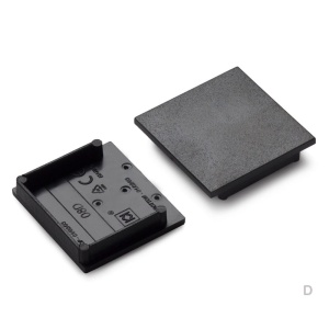 Zaślepka czarna do profilu aluminiowego LED VARIO30-08D - kpl.  2 szt.