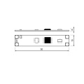 Mikro wyłącznik LED do profili aluminiowych 12-24V DC 3A/5A - bezdotykowy - rysunek techniczny