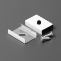 Uchwyt "S" biały sprężysty do profili aluminiowych LED - kpl. 2 szt.