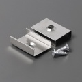 Uchwyt "S" inox sprężysty CONE do profili aluminiowych LED - kpl. 2 szt.