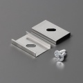 Uchwyt "U" inox sprężysty do profili aluminiowych LED - kpl. - 2 szt.