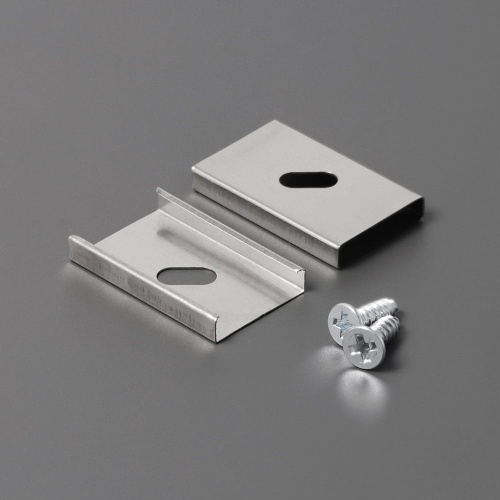 Uchwyt "U" inox sprężysty do profili aluminiowych LED - kpl. - 2 szt.