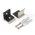 Uchwyt "U5" czarny BOCZNY do profili aluminiowych LED - kpl. - 2 szt.