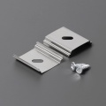 Uchwyt "U5" inox sprężysty CONE do profili aluminiowych LED - kpl. - 2 szt.