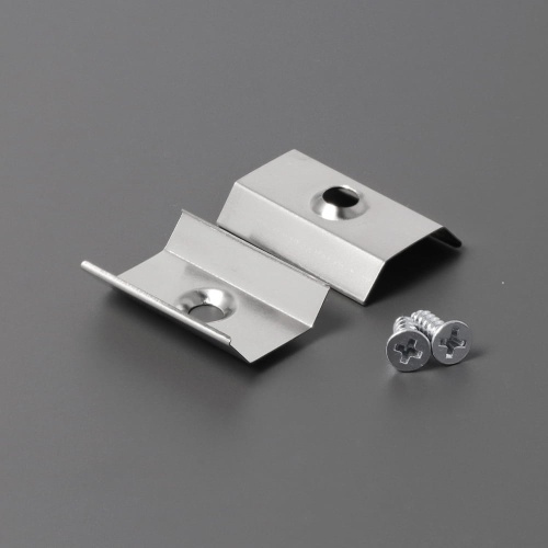 Uchwyt "U6" inox sprężysty CONE do profili aluminiowych LED - kpl. - 2 szt.