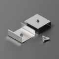 Uchwyt "U7" inox sprężysty do profili aluminiowych LED - kpl. - 2 szt.