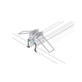 Uchwyt "U7" inox SPRĘŻYNA do profili aluminiowych LED - kpl. 2 szt. - montaż
