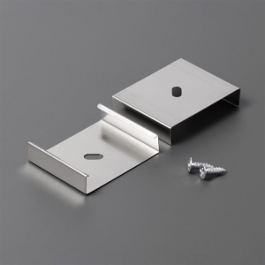 Uchwyt "U9" inox sprężysty do profili aluminiowych LED - kpl. 2 szt. 