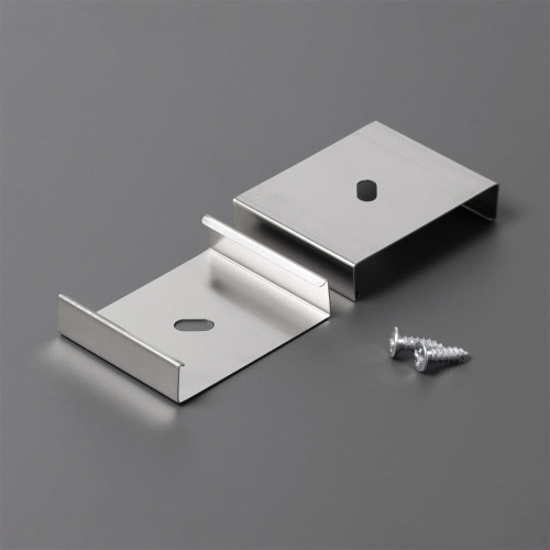 Uchwyt "U9" inox sprężysty do profili aluminiowych LED - kpl. - 2 szt.