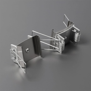 Uchwyt "U9" inox sprężyna do profili aluminiowych LED - kpl. 2 szt.  