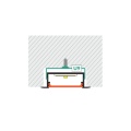 Uchwyt "U9" inox sprężysty CONE do profili aluminiowych LED - kpl. - 2 szt. - przekrój