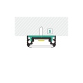 Uchwyt "X" surowy do profili aluminiowych LED - kpl. 2 szt. - przekrój