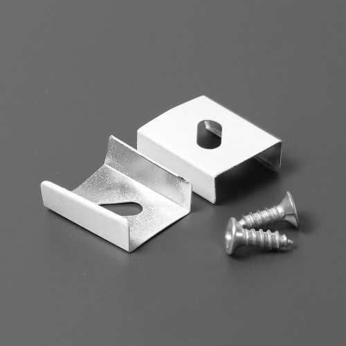 Uchwyt "Z" biały sprężysty do profili aluminiowych LED - kpl. 2 szt.