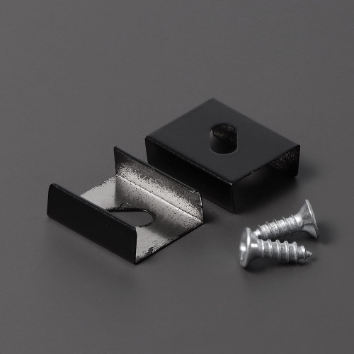 Uchwyt "Z" czarny sprężysty do profili aluminiowych LED - kpl. 2 szt.