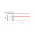 Włącznik pojemnościowy ze ściemniaczem do LED - 12-24V 5A/3A - Board - Rysunek techniczny