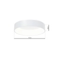 Lampa oprawa sufitowa LED - OHIO 24W 4000K 1680lm - ML232 - wymiary