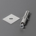Łącznik prosty inox do profilu aluminiowego LED WALLE12