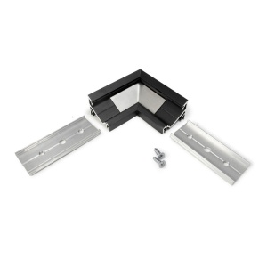 Łącznik kątowy 90° czarny do profilu aluminiowego LED CORNER14