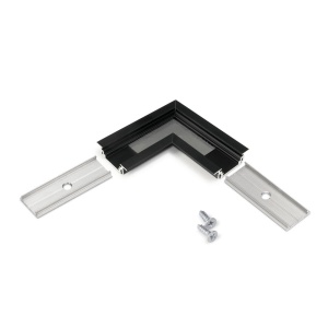 Łącznik kątowy 90° czarny do profilu aluminiowego LED GROOVE10