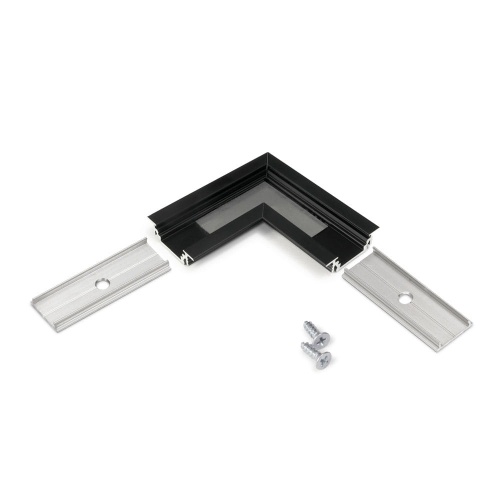 Łącznik kątowy 90° czarny do profilu aluminiowego LED GROOVE10