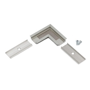 Łącznik kątowy 90° anodowany do profilu aluminiowego LED GROOVE10