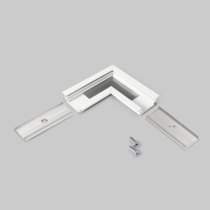 Łącznik kątowy 90° biały do profilu aluminiowego LED GROOVE10