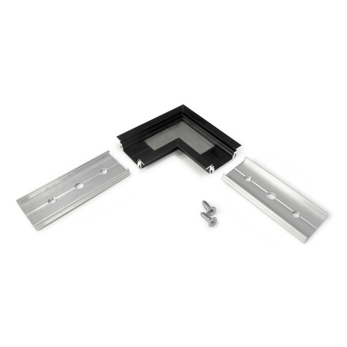 Łącznik kątowy 90° czarny do profilu aluminiowego LED GROOVE14