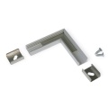 Łącznik kątowy 90° anodowany do profilu aluminiowego LED SLIM8