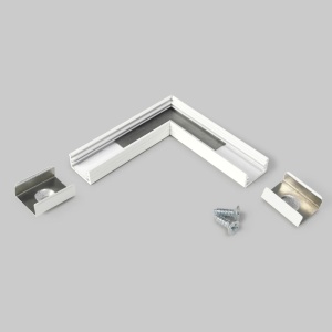 Łącznik kątowy 90° biały do profilu aluminiowego LED SLIM8