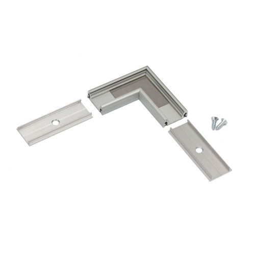 Łącznik kątowy 90° anodowany do profilu aluminiowego LED SURFACE10
