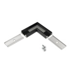 Łącznik kątowy 90° czarny anodowany do profilu aluminiowego LED SURFACE10
