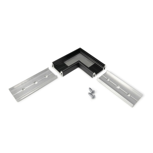 Łącznik kątowy 90° czarny do profilu aluminiowego LED SURFACE14