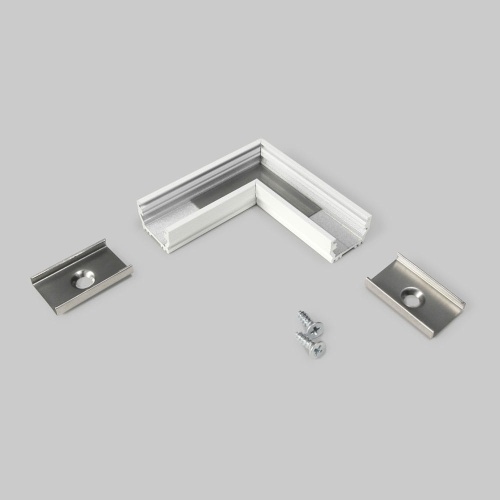 Łącznik kątowy 90° biały do profilu aluminiowego LED UNI12
