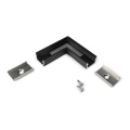 Łącznik kątowy 90° czarny do profilu aluminiowego LED UNI12