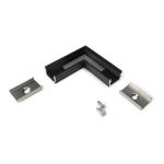 Łącznik kątowy 90° czarny do profilu aluminiowego LED UNI12  