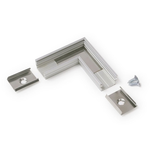 Łącznik kątowy 90° anodowany do profilu aluminiowego LED UNI12