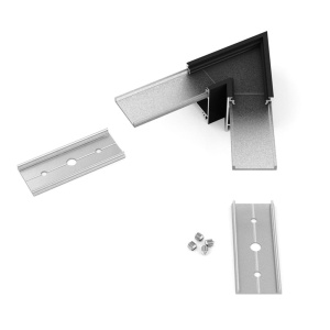 Łącznik kątowy 60° czarny do profilu aluminiowego LED LINEA20   