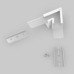 Łącznik kątowy 60° biały do profilu aluminiowego LED LINEA20    