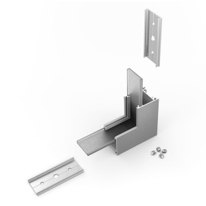 Łącznik kątowy 90° anodowany gięty do profilu aluminiowego LED LINEA20    
