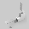 Łącznik kątowy 270° biały GIĘTY do profilu aluminiowego LED LINEA20
