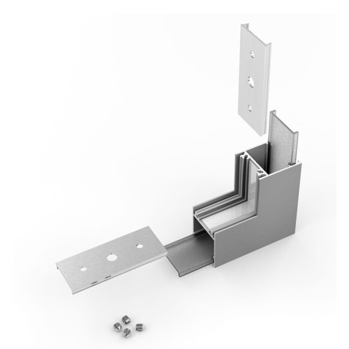 Łącznik kątowy 270° anodowany GIĘTY do profilu aluminiowego LED LINEA20