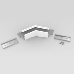 Łącznik kątowy 135° biały do profilu aluminiowego LED LINEA20    