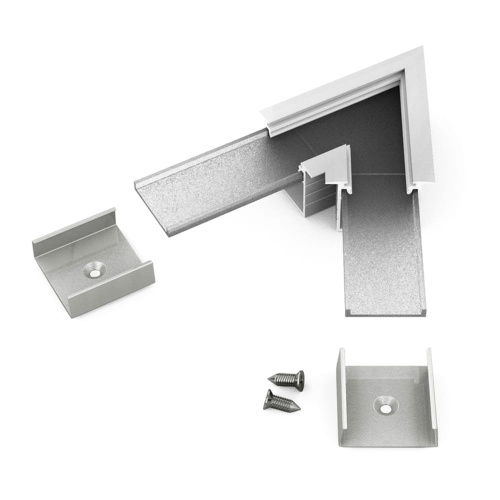 Łącznik kątowy 60° anodowany do profilu aluminiowego LED LINEA-IN20