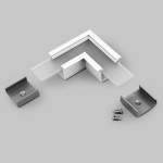 Łącznik kątowy 90° biały do profilu aluminiowego LED LINEA-IN20   