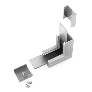 Łącznik kątowy 90° biały gięty do profilu aluminiowego LED LINEA-IN20    