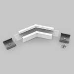 Łącznik kątowy 135° biały do profilu aluminiowego LED LINEA-IN20  