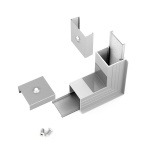Łącznik kątowy 270° anodowany gięty do profilu aluminiowego LED LINEA-IN20     