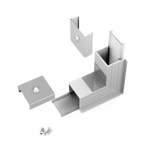 Łącznik kątowy 270° anodowany gięty do profilu aluminiowego LED LINEA-IN20     