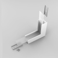 Łącznik kątowy 90° biały gięty do profilu aluminiowego LED VARIO30-02