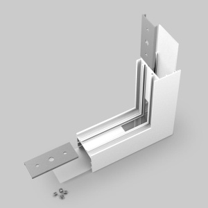 Łącznik kątowy 270° biały gięty do profilu aluminiowego LED VARIO30-02     